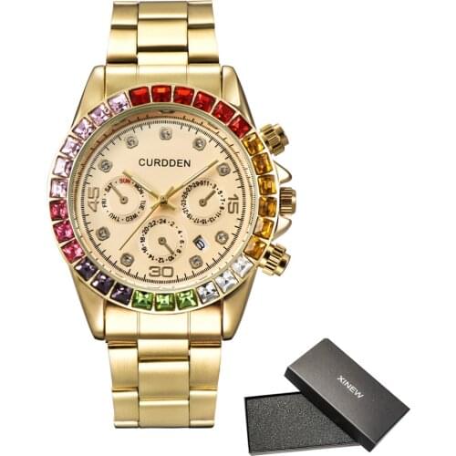 Latest Big Brand Watches Mens Stainless Steel Band Waterproof Calendar Quartz Designer Wristwatch Reloj Hombre Acero Inoxidable