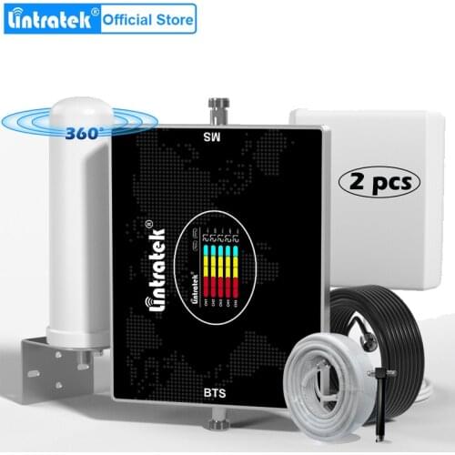 NEW!! Five band Amplifier cellular amplifier repeater gsm 2g 3g 4g 800 900 1800 2100 2600MHZ band20 8 3 1 7 4g antenna Lintratek