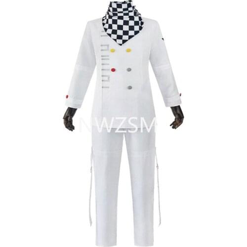 New Danganronpa V3 Cosplay costumes Anime Ouma Kokichi uniform Jacket / trousers / tie / wig / Cape Halloween Costume for adult