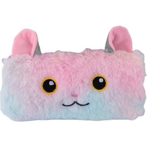 Unicorn Plush School Pencil Case For Girl Boy Large Capacity Pencilcase Cute Korean Pencase Bag School Stationery