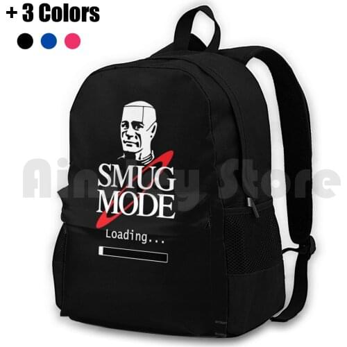 Smug Mode Smeg Head Red Dwarf Kryten Outdoor Hiking Backpack Waterproof Camping Travel Smeg Head Better Dead Than Smeg Red