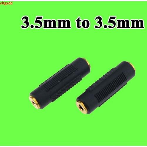Cltgxdd Gold Plated 3.5 mm Female to 3.5mm Female Jack Stereo Coupler Adapter