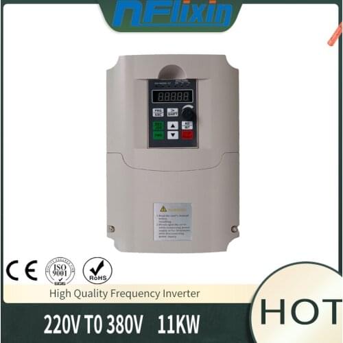 Frequency Converter Single Phase To 3 Phase Inverter 220v To 380v 11kw Variable Low Frequency Drive