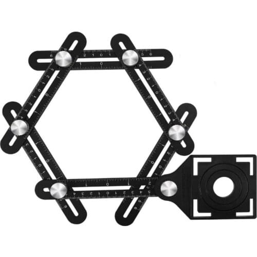 Adjustable Ceramic Tile Hole Locator Multi angle Measuring Ruler Tile Ruler Glass Fixed Universal Repairing Tool Drop Shipping