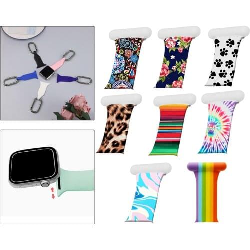 Replacement Doctors Nurses Brooch Pin Silicone Band Soft Wrist Band Watch Strap Watchband Fits for iWatch 4 5 6 New
