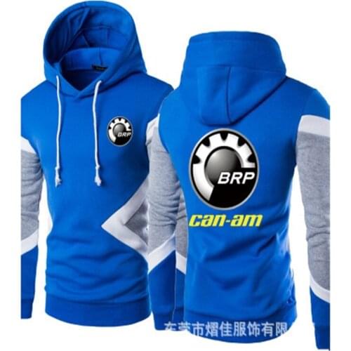 New Brp can-am Car Logo Spring Autumn Fashion Men Pullover Sweatshirts Patchwork Casual Cotton Hoodies Clothing S-5XL Size K