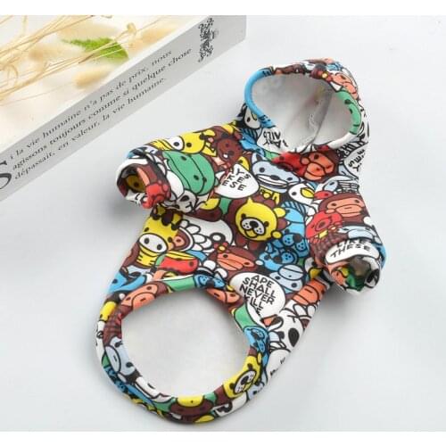 Warm Pet Dogs Hoodie Coat Animal Printed Puppy Jacket Clothes For Small Dogs Winter Pet Costume Teddy Chihuahua ropa para perro