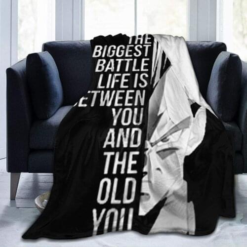 Weighted Blanket Kids Adults The Biggest Battle in Life Vegeta Fashion Warm Ultra-Soft Micro Fleece Blanket for Bed Couch Living