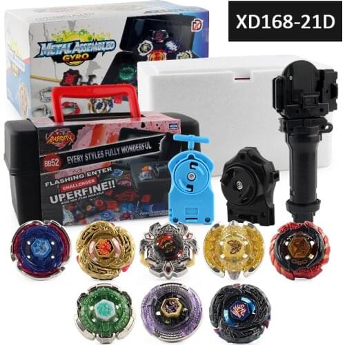 Beybleyd Busrt Gyroscope Set with Storage Box XD168-21 Constellation in Tool Box Combo 8 Combination Toy with Handle Launcher