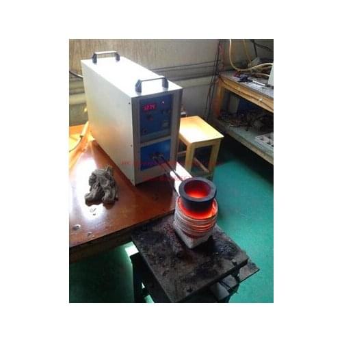 High Frequency Electric Crucible Melting Furnace Mini Induction Melting Furnace 2kg Capacity Gold Induction Melting Furnace