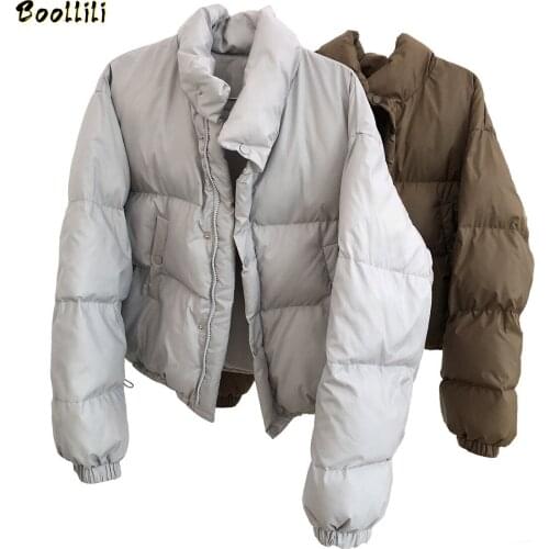 Boollili Winter Jacket Women Korean Short Women Jacket Stand Collar Coat Women Loose Warm Parka Abrigos Mujer Invierno 2020