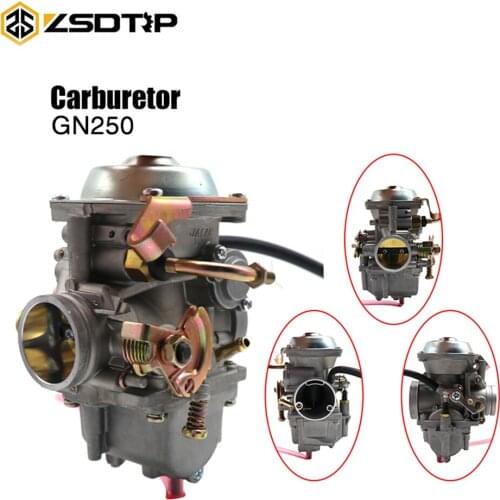 ZSDTRP Motorcycle Carburetor PD34J 34mm Auto Choke Carb For Suzuki GN250 GN300 300CC-400CC Engine For Tank 400 Hensim ATV