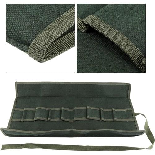 1Pc Canvas Gardening Handle Portable Multifunctional Dirt-proof Storage Package Tool Set Case Rolling Garden Working Bag