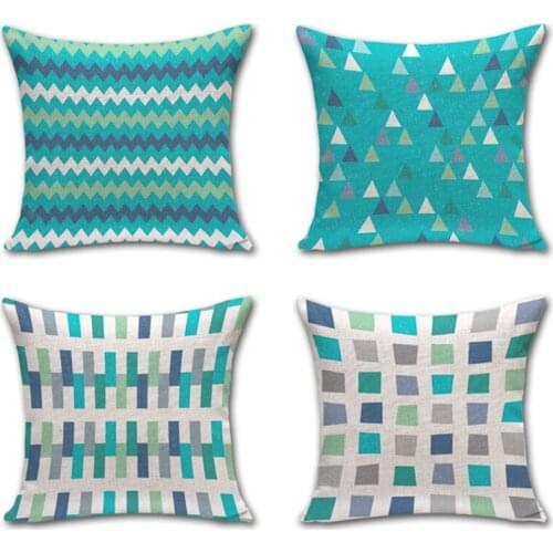 1 piece famous designer Casual Brief Style Geometric Seat hug pillow Cover Decorative Home Chair Throw Pillows Case 45*45cm
