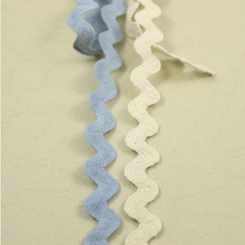 10 yards/lot 5mm width ivory and gray blue Lace trim curve belt sewing/garment accessories