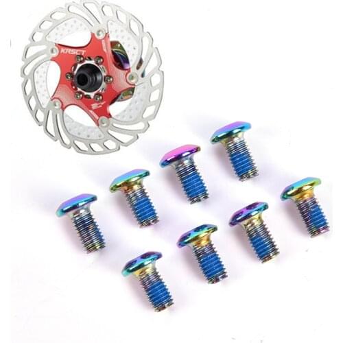 12PCS/Pack Colorful MTB Bike Bicycle Disc Brake Rotor Torx T25 Bolts Stainless Steel M5*10mm Road Bike Disc Brake Rotor Screws