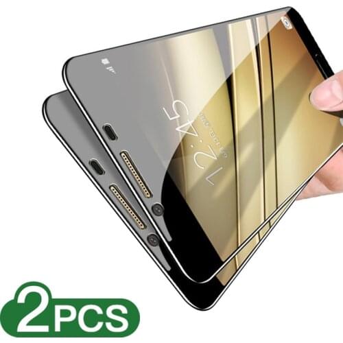 2Pcs 9H 2.5D Tempered Glass on the For Samsung Galaxy S7 S6 Screen Protector For Samsung J8 J6 J4 A5 A6 A7 A8 Plus 2018 Glass