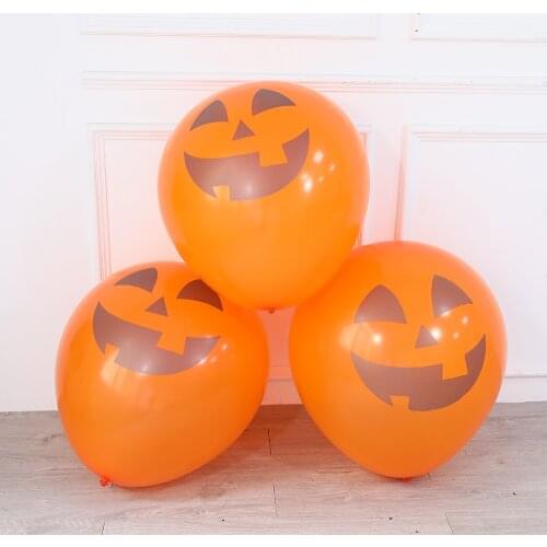 3pcs 36inch Halloween Decoration Balloons Pumpkin Latex Ballon Inflatable Balls Halloween Horror Party Supplies for Kids Toy