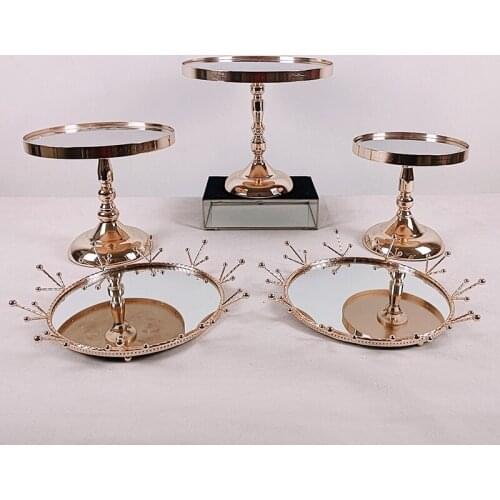 5pcs/set cake stand gold color Decorating Wedding Cupcake stand afternoon tea