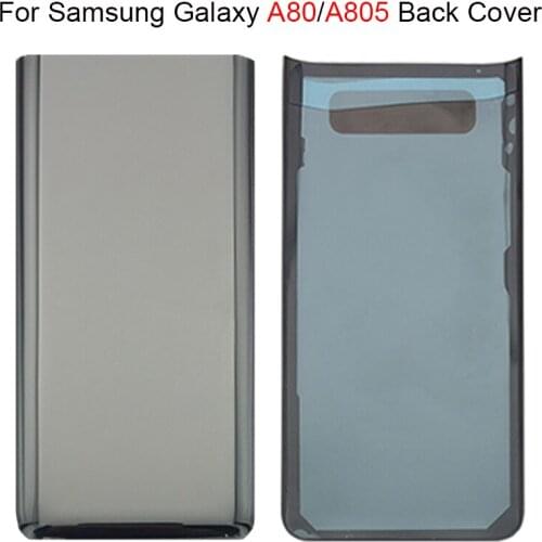 A80 For Samsung Galaxy A80 A805 Battery Cover For Galaxy A80 Back Cover Battery Case Glass Rear Housing Cover Replacement