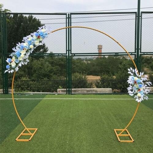 Large Size Golden Metal Circle Balloon Flower Arch Decoration for Birthday Wedding Graduation Decorations Photo Background Arch