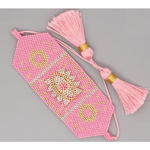 Go2boho Miyuki Bracelet For Women Jewelry Evil Eye Pulseras Femme Gifts Delica Seed Bead Adjustable Bracelets Handmade Jewellery