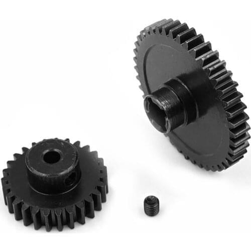 Metal Diff Main Gear 42T + Motor Gear 27T For 1/18 WLtoys A959-B A969-B A979-B K929-B RC Car Upgrade Parts