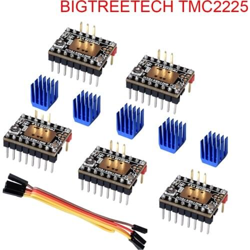 BIGTREETECH TMC2225 V1.0 UART Stepper Motor Driver Stepsticks VS TMC2209 TMC2208 TMC2130 For SKR V1.3 mini E3 3D Printer Parts