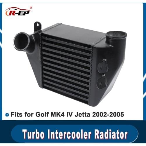 Intercooler Radiator Fit for VW Golf MK4 IV Jetta 2002-2005 Aluminum Bar Plate Structure Radiator Turbo