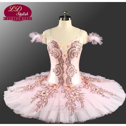 Sugar Plum Fairy Classcial Ballet Tutu Costume Performance YAGP Competition Tutu Costumes Girls Pink Ballet Tutus LD0062
