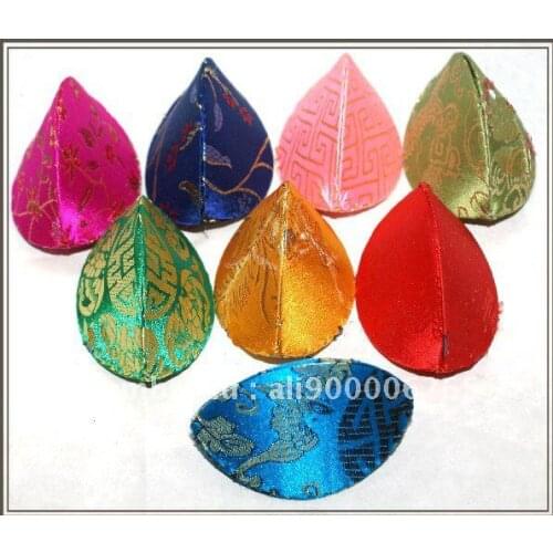 Cheap Shell Ring Boxes for Jewellery Mini Gift Box Handmade Chinese Silk Brocade Small Cardboard Coin Storage Case 200pcs/lot