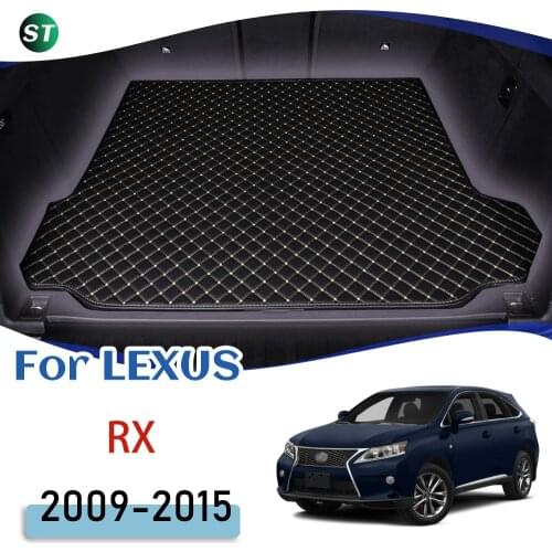 For LEXUS RX 2009-2015 Leather Car Trunk Mat Trunk Boot Mat Liner Pad Cargo pad Carpet Tail Cargo Liner Sline 2010 2011 2012