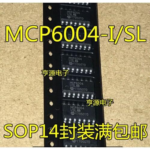 MCP6004 MCP6004-I/SL SOP14 operational amplifier chip