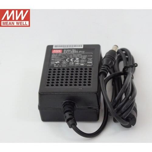 MEAN WELL GST18B48-P1J Industrial Desktop Adaptor 48V 0.375A 18W Meanwell Level VI Adapter Power Supply DC 2.1*5.5 AC 2 pole
