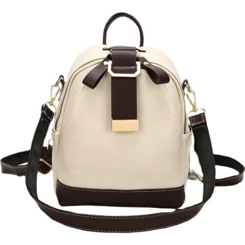 Multifunction Women Leather Backpacks Female Shoulder Bag Sac A Dos Ladies Bagpack Preppy School Bags for Teenage Girls Mochilas