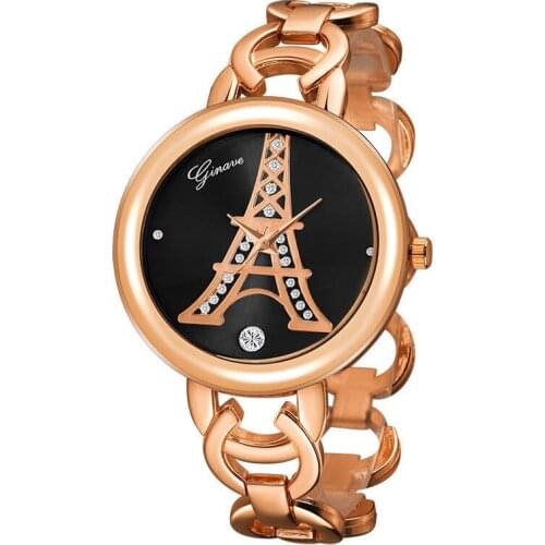 Fashion Diamond Set Quartz Hand Watch for Women 18K Gold Bracelet Set Ladies Watch Women Watches Top Brand Luxury Designer