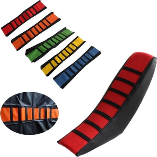 Nuoxintr Motorcycle Gripper Soft Seat Cover Dirt Bike Rib Skin Rubber Enduro for KTM SX XC EXC 200 250 300 450 500 200SXF
