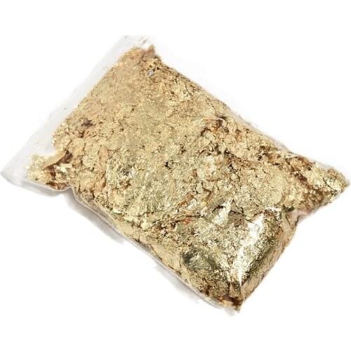 20g/bag Nail Art Foil Flakes Gold/silver/copper Irregular Aluminum Paper Leaf Foil Fragments for Nail Decorations EPD25-13-4113