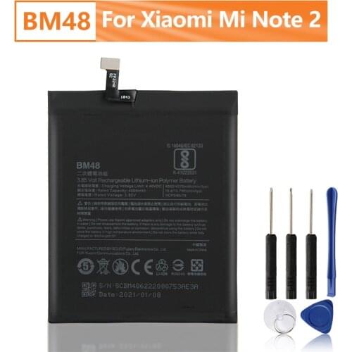 Original Replacement Phone Battery BM48 For Xiaomi note 2 Note2 BM48 Authenic Rechargeable Battery 4070mAh