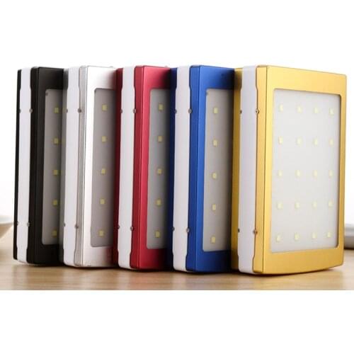 Portable 5x18650 Powerbank Pover Power Bank 18650 Solar Power Bank Case DIY Box Dual USB Kit Phone Charger Flashlight