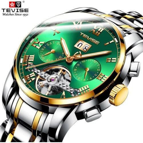 Drop Shipping Tevise Brand Automatic Watch Men Mechanical Watches Business Luxury Waterproof Winding Wristwatch Relogio Masculin