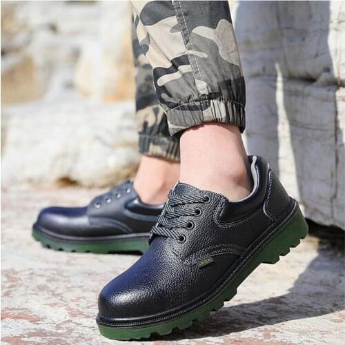 Real Leather Work Boots Safety Steel Toe Shoes Men Platform Boots Indestructible Shoes Waterproof Puncture Proof Comfort Shoes