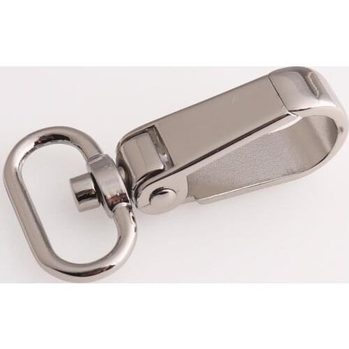 Silver Lanyard clasp 1inches Swivel Clips Metal Lobster Snap Hook Large key chains Purse Leash Buckles Craft Hardware