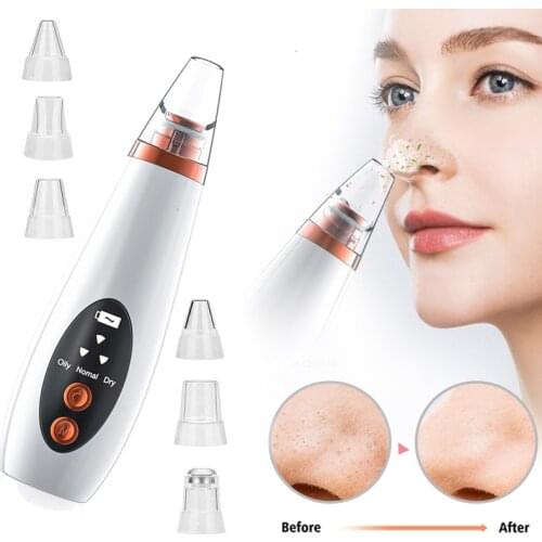 Vacuum Deep Blackhead Remover Nose Face Pore Clean Skin Care Acne Pore Cleaner Pimple Removal Vacuum Suction Tools Rechargeable