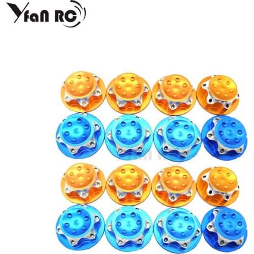 Yfan RC 4Pcs RC Buggy hsp 1/8 Scale 17mm Dust Lock Nuts Adapter for RC Off-Road Truck Redcat LOSI Team-C Wheel and Rims Nut
