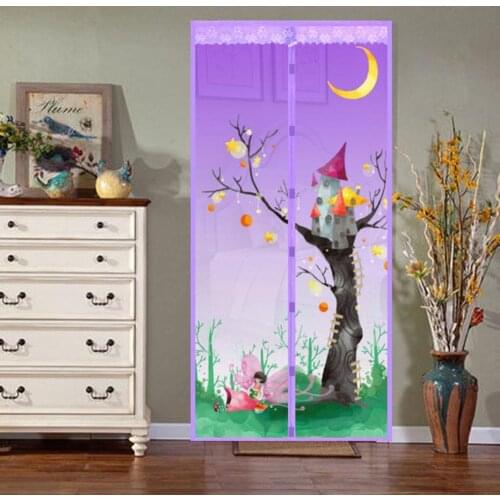 Tree Castle Summer Magnetic Window Door Fly Screen Anti Mosquito Mesh Curtain