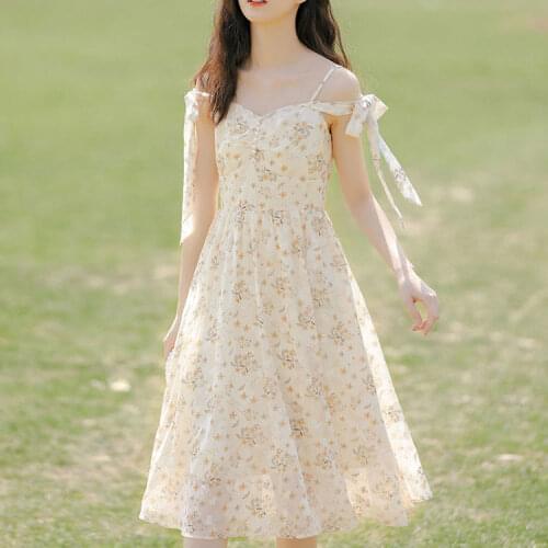 Women Summer Print Floral Midi Lace Camisole Dress Vintage Franch Female Strapless Party Dress Casual Holiday Lady Boho Vestido