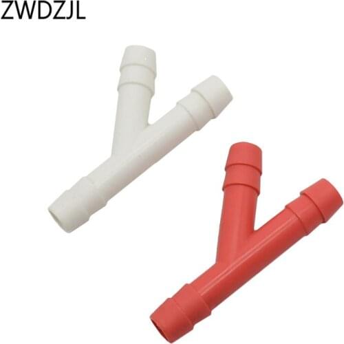 10mm Y water splitter Connector water tee barb joint Breeding drinking fountain oxygen connector 200pcs