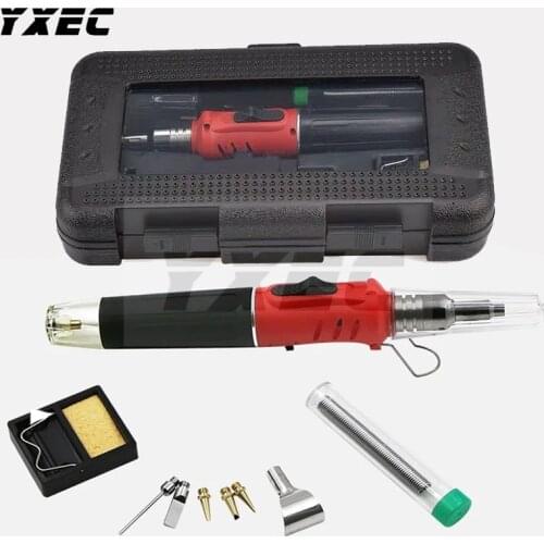 Self-Ignition HS-1115K 10 in 1 Welding Kit Blow Torch Professional Butane Gas Solder Iron Soldering Tools gas Iron Welding