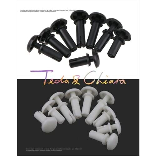 100Pcs R3080 3.1mm x 3mm for 8mm 3.1 * 3 for 8 Diameter Hole White Black Nylon Plastic Insulating PC Board R Type Push